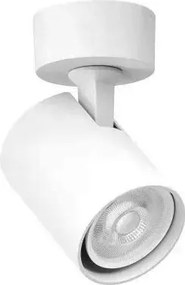 Spot aplicat directionabil de tavan/plafon EXO 1 R alb