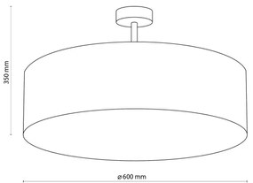 Lustr pe tijă FILIPPO 4xE27/60W/230V