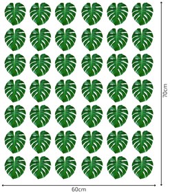 PIPPER. Autocolant de perete "Frunze de Monstera 3”