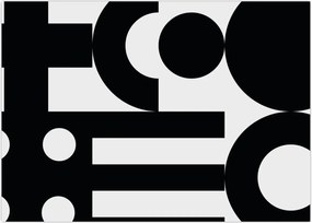 Tablou pe sticlă - Abstracție geometrică N⁰3 (70x50 cm)