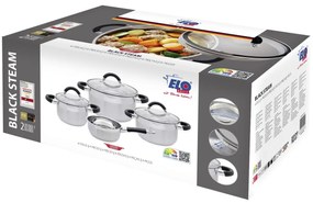 Elo 50904 Set de 4 oale de bază din oțelinoxidabil Black Steam