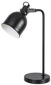 Veioza, lampa de masa design industrial Flint negru
