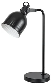 Veioza, lampa de masa design industrial Flint negru