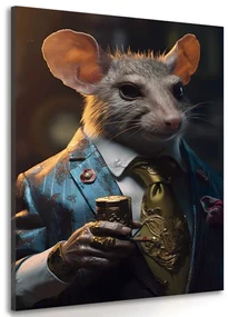 Tablou animal gangster șobolan