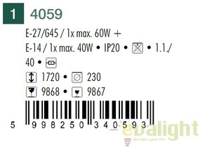 Lampadar modern, Lampa de podea, Diana 4059 RX