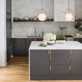 Quintiesse QN-SOMERSET-P-O-HB - Lustră SOMERSET pe tijă, 1xE27/60W/230V, finisaj bronz