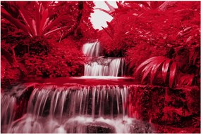 Tablou - Cascade indoneziene în roșu (90x60 cm)