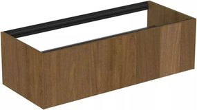 Dulap baza suspendat Ideal Standard Atelier Conca finisaj nuc inchis 1 sertar 120 cm