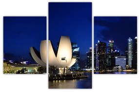 Tablou Singapore nocturn (90x60 cm)