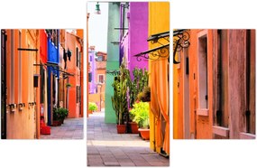 Tablou - Casa colorată în Burano, Veneția (90x60 cm)