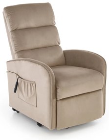 Fotoliu Maroni velvet bej H103 cm