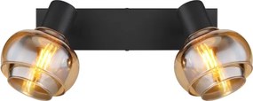 Globo 54309-2B - Spot orientabil TOKKI, 2xE14/40W/230V, negru