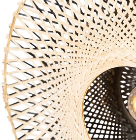 Lampă de perete inteligentă din bambus 50 cm cu priză, inclusiv Wi-Fi A60 - Rina