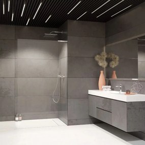Paravan de dus tip Walk-in Radaway Modo SL II crom lucios-transparent 120 cm sticla securizata 8 mm dreapta