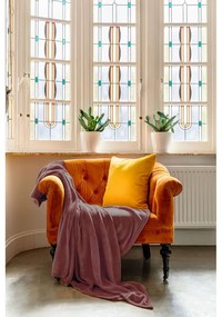 Cuvertură burgundy din micropluș pentru pat dublu 220x240 cm Cosy – Tiseco Home Studio