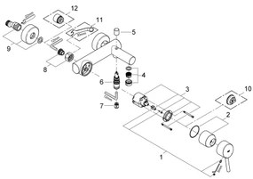 GROHE 32211001 - Baterie pentru cadă CONCETTO DN 15, crom lucios