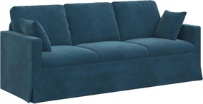 vidaXL Canapea albastru 198 x 78 x 80 cm Catifea