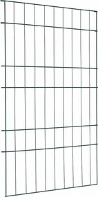 vidaXL Set gard pentru iaz 8 pcs Verde 50 x 80 cm Oțel