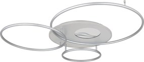 Globo 48466-70ASH-LED St plafonieră INVERTINA 70W/230V Wi‑Fi Tuya crom + telecomandă