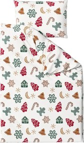 Lenjerie de pat din flanel HOLLY albă Dimensiune lenjerie de pat: 2 buc 70 x 90 cm | 200 x 220 cm