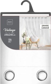 Perdea albă din voal 240x240 cm Lissea – douceur d'intérieur