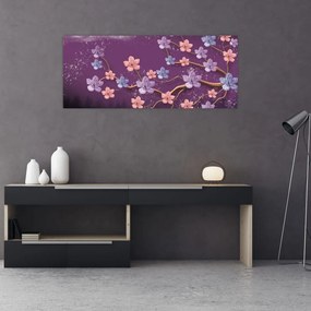 Tablou - Amurg de primăvară (120x50 cm)