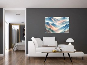 Tablou - Acuarelă munți (90x60 cm)
