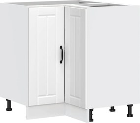 vidaXL Dulap de bază pe colț de bucătărie „Lucca” lemn prelucrat alb