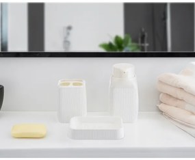 Set de baie CRYSTAL 5 buc. alb