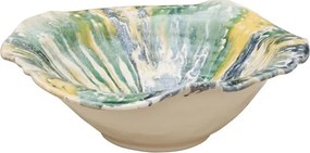 Bol din ceramica pictat manual, 44cm, Intense