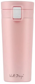 Cană termică Vialli Design Fuori, 400 ml, roz