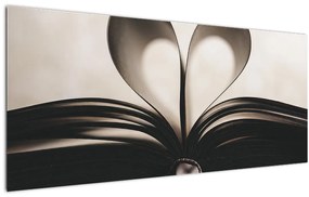 Tablou cu carte (120x50 cm)