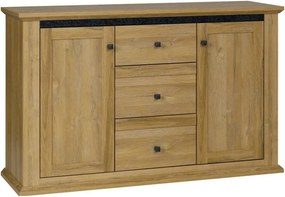 Comoda LEON MZ11, stejar grand, DTD laminat, 140x45x87 cm