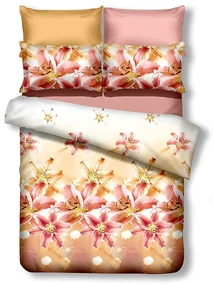 Lenjerie de pat din microfibra crem, MONITA
