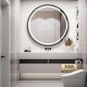 Oglinda LED 70cm MMJ neagra