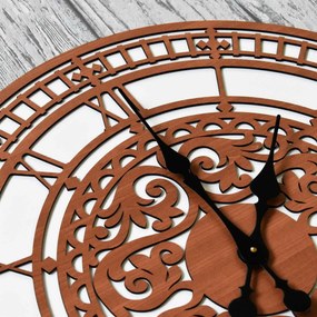 DUBLEZ | Ceas vintage din lemn pentru perete - Majestique