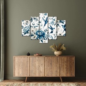 Tablou - Colibri cu flori (150x105 cm)