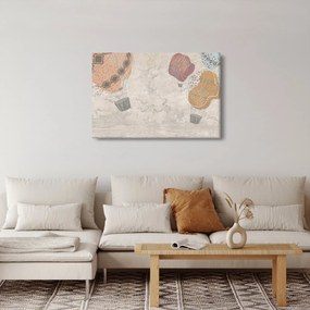 Tablou - Baloane deasupra orașului, nuanțe reci (90x60 cm)