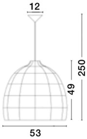 Lustra boho style design natural 53cm Destin NVL-9586691