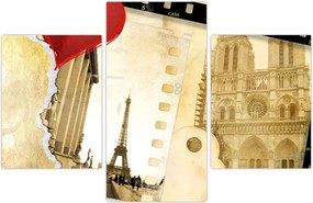 Tablou - Amintiri din Paris (90x60 cm)