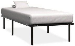 vidaXL Cadru de pat, negru, 100 x 200 cm, metal