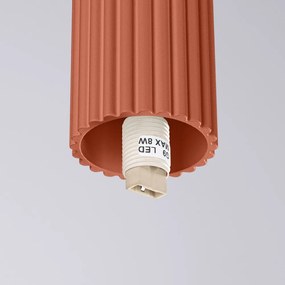 Plafonieră portocalie cu abajur din sticlă ø 12 cm Orbital – Sollux