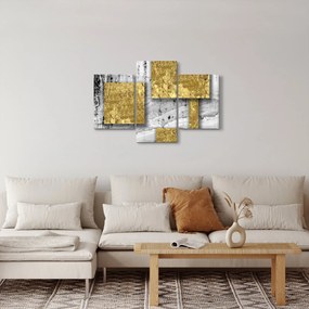 Tablou - Pătrate de aur N⁰3 (90x60 cm)