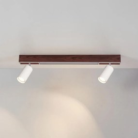 Brilagi - Spot LED SELE 2xGU10/30W/230V + LED/15W alb/decor stejar