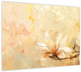 Tablou pe sticlă - Flori (70x50 cm)