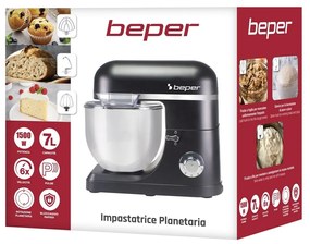 Robot de bucătărie Beper P102SBA550, negru