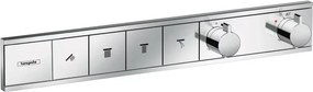 Baterie cada - dus incastrata Hansgrohe RainSelect termostatata crom lucios 4 functii