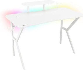 Birou gaming Genesis Holm 320 RGB alb