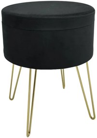 Taburet 36x45cm Royal Black