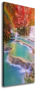 Pictură pe pânză Cascada în toamna